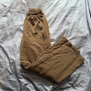 Alo Yoga Accolade Straight Leg Sweatpant XXS Espresso Brown Sweatpants